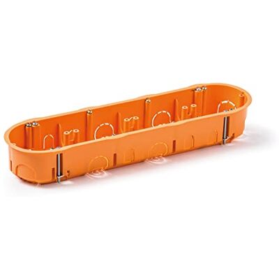 Famatel Caixa de embutir para mecanismos Quádrupla 67 x 45 mm laranja Famatel Caixa de embutir para mecanismos Quádrupla 67 x 45 mm laranja