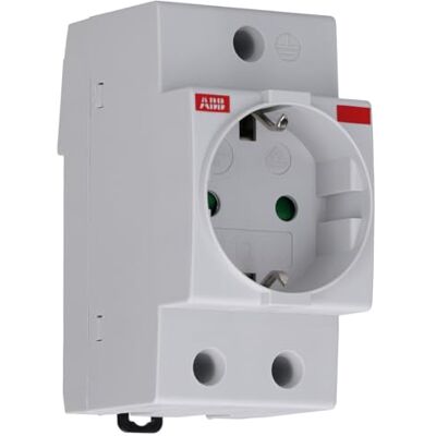 ABB -entrelec m1175 Base tomada schuko m1175, cinza, padrão ABB -entrelec m1175 Base tomada schuko m1175, cinza, padrão