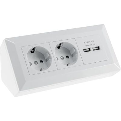 Chilitec - Steckdose 23650 - 2x USB-A - Power strip Chilitec - Steckdose 23650 - 2x USB-A - Power strip