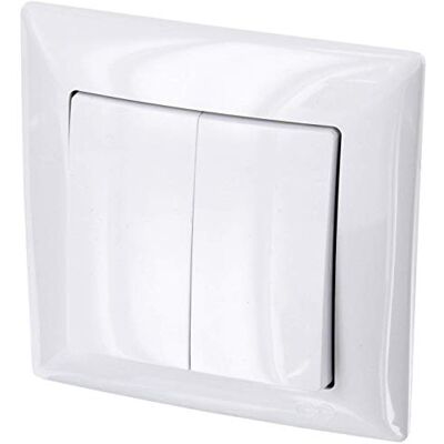 HAVA Interruptor de série embutido, terminal de encaixe, tudo em um, série G1 branco puro HAVA Interruptor de série embutido, terminal de encaixe, tudo em um, série G1 branco puro