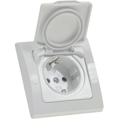 ChiliTec DELPHI Steckdose IP44 mi Deckel 250 V ~ / 16 A UP weiß ChiliTec DELPHI Steckdose IP44 mi Deckel 250 V ~ / 16 A UP weiß