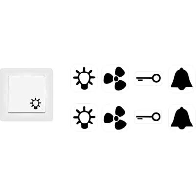 generic 8 autocolantes de interruptor com 2 sinos, 2 luzes, 2 ventoinhas e 2 autocolantes para chaves (RP33) (10 mm) generic 8 autocolantes de interruptor com 2 sinos, 2 luzes, 2 ventoinhas e 2 autocolantes para chaves (RP33) (10 mm)