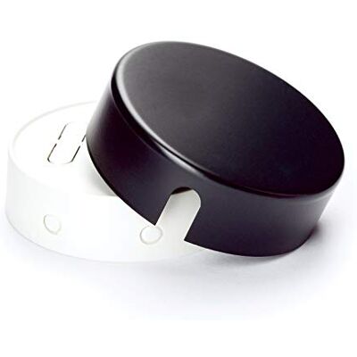 Orion Conjunto de distribuição com caixa de distribuição, cúpula, roseta, caixa de derivação coberta, cor preto Orion Conjunto de distribuição com caixa de distribuição, cúpula, roseta, caixa de derivação coberta, cor preto