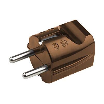 MEISTER - 7421050 - Marrom - 2,5 mm2 - Plugue Schuko MEISTER - 7421050 - Marrom - 2,5 mm2 - Plugue Schuko
