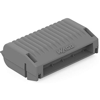 WAGO Gelbox, caixa de gel, para emendar cabos, com gel, série 221, 2x73, máx. 4 mm² conectores, sem emenda, Tamanho 3, cinzento, (3 pcs) WAGO Gelbox, caixa de gel, para emendar cabos, com gel, série 221, 2x73, máx. 4 mm² conectores, sem emenda, Tamanho 3, cinzento, (3 pcs)