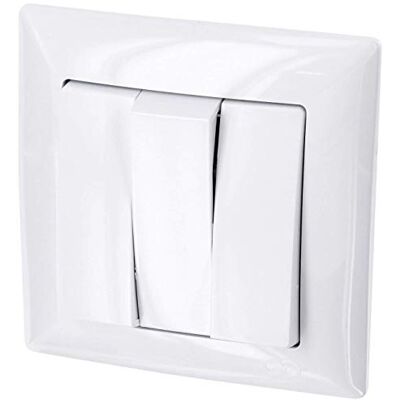 HAVA Interruptor triplo embutido, tudo em um, série G1 branco puro HAVA Interruptor triplo embutido, tudo em um, série G1 branco puro