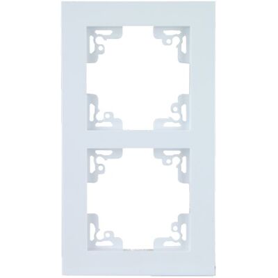 Unitec Melbourne Serie702- Moldura para interruptores (2 entradas), cor branca Unitec Melbourne Serie702- Moldura para interruptores (2 entradas), cor branca