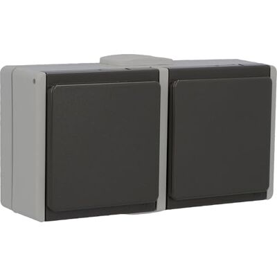 Unitec - 45245L - Cinzento Claro - Cinzento Escuro - Tomada Schuko Unitec - 45245L - Cinzento Claro - Cinzento Escuro - Tomada Schuko