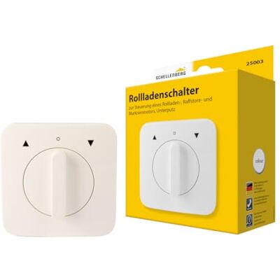 Schellenberg Interruptor de persiana embutido, branco Schellenberg Interruptor de persiana embutido, branco