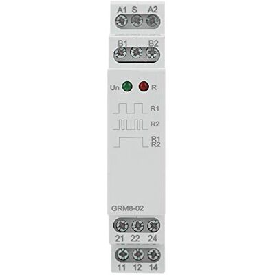 EVTSCAN Relé de pulso elétrico de montagem em trilho DIN, com indicador LED, 16A, 2 ON 2 OFF, SPDT, memória e relé de bloqueio modular para controlar a iluminação, CA de 230 V EVTSCAN Relé de pulso elétrico de montagem em trilho DIN, com indicador LED, 16A, 2 ON 2 OFF, SPDT, memória e relé de bloqueio modular para controlar a iluminação, CA de 230 V