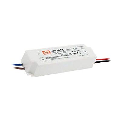 MEAN WELL 20 W 24 V 0,84 A LPV-20-24, MW , LED impermeável alterar a fonte de alimentação, conversor para, o transformador, alimentação de energia de comutação AC- DC MEAN WELL 20 W 24 V 0,84 A LPV-20-24, MW , LED impermeável alterar a fonte de alimentação, conversor para, o transformador, alimentação de energia de comutação AC- DC