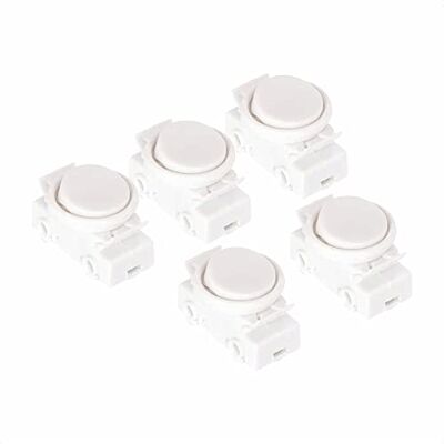 Orion Interruptor basculante (5 unidades, 2 A, 250 V), cor branca Orion Interruptor basculante (5 unidades, 2 A, 250 V), cor branca