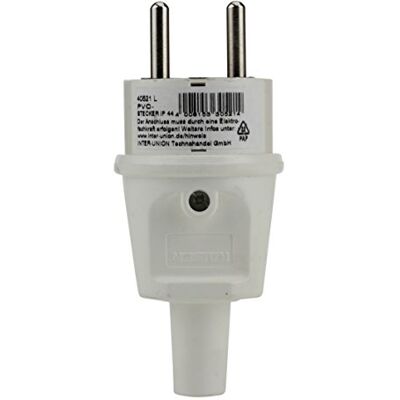 Unitec Tomada Schuko (IP44, com proteção contra torção), cor branca Unitec Tomada Schuko (IP44, com proteção contra torção), cor branca