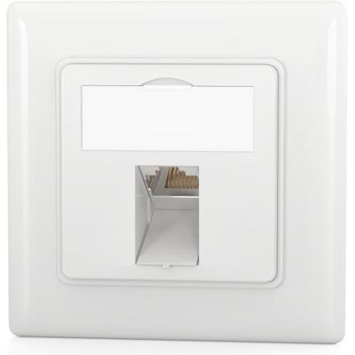 HB-DIGITAL GHMT Keystone certificado 1 porta CAT 8 conector de rede RJ45 STP blindado tomada embutida branco HB-DIGITAL GHMT Keystone certificado 1 porta CAT 8 conector de rede RJ45 STP blindado tomada embutida branco