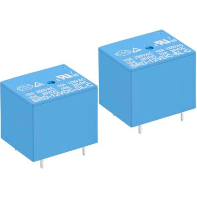 Heschen Relé de placa para, PC SRD-12VDC-SL-C, DC12V bobina, SPDT, 10A 250VAC, 5 pinos terminais, pacote de 2 unidades Heschen Relé de placa para, PC SRD-12VDC-SL-C, DC12V bobina, SPDT, 10A 250VAC, 5 pinos terminais, pacote de 2 unidades