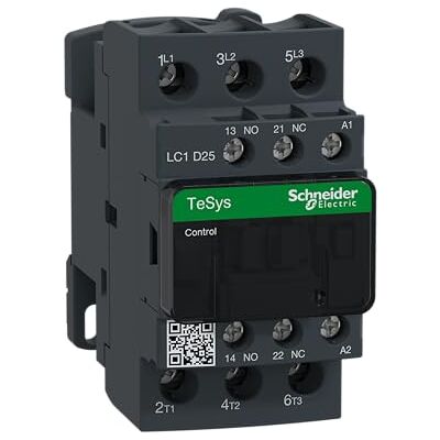 Schneider Electric LC1D25P7 TeSys D, Contactor, 3P AC-3, <=440 V 25 A, bobina 230 V CA Schneider Electric LC1D25P7 TeSys D, Contactor, 3P AC-3, <=440 V 25 A, bobina 230 V CA