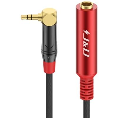 J&D Cabo adaptador de áudio estéreo TRS de 1/4 polegadas a 1/8 polegadas adaptador de áudio estéreo feminino de 6,35 mm para macho de 3,5 mm para auriculares, amplificadores, guitarra, amplificador J&D Cabo adaptador de áudio estéreo TRS de 1/4 polegadas a 1/8 polegadas adaptador de áudio estéreo feminino de 6,35 mm para macho de 3,5 mm para auriculares, amplificadores, guitarra, amplificador