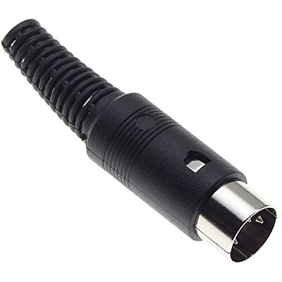 Keple Adaptador de tomada DIN 3 pinos macho conector de áudio AV soldadura pinos DIN Keple Adaptador de tomada DIN 3 pinos macho conector de áudio AV soldadura pinos DIN