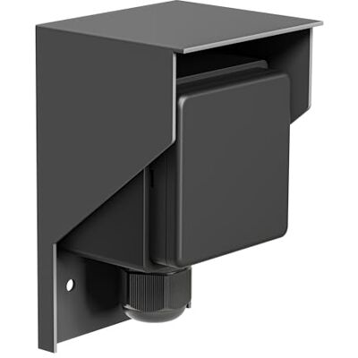 ledscom.de PIWI Tomada de corrente de superfície para exteriores, IP44, simples, antracite ledscom.de PIWI Tomada de corrente de superfície para exteriores, IP44, simples, antracite