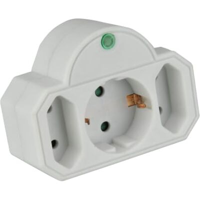 Unitec 44512 Filtro de proteção contra sobretensão (1 tomada schuko, 2 tomadas europeias) Unitec 44512 Filtro de proteção contra sobretensão (1 tomada schuko, 2 tomadas europeias)