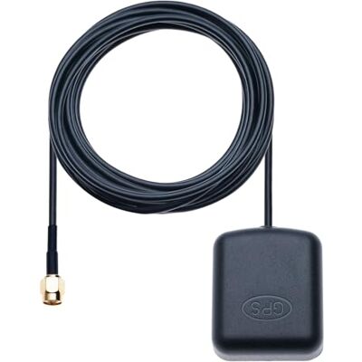 Keple Antena GPS para carro com conector SMA e cabo de extensão ativa de 3M módulo impermeável com base magnética para sistema de navegação GPS, auto-estéreo, unidade principal de DVD (3 metros) Keple Antena GPS para carro com conector SMA e cabo de extensão ativa de 3M módulo impermeável com base magnética para sistema de navegação GPS, auto-estéreo, unidade principal de DVD (3 metros)