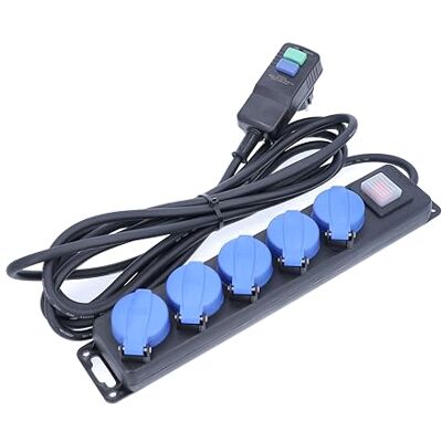 as - Schwabe as Schwabe extensão de tomadas industrial com 5 entradas interruptor diferencial PRCD 30 mA tomada múltipla de 4,5 m H07RN-F 3G1,5 fixação mural interruptor iluminado IP44, as - Schwabe as Schwabe extensão de tomadas industrial com 5 entradas interruptor diferencial PRCD 30 mA tomada múltipla de 4,5 m H07RN-F 3G1,5 fixação mural interruptor iluminado IP44,