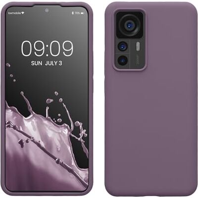 kwmobile Carcasa compatível com Xiaomi 12T / 12T Pro Capa em TPU e silicone à prova de choque Compatível com carregamento sem fio Iris pálido kwmobile Carcasa compatível com Xiaomi 12T / 12T Pro Capa em TPU e silicone à prova de choque Compatível com carregamento sem fio Iris pálido