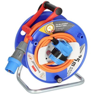 Brennenstuhl carretel de cabo de campismo/Carretel de cabo CEE 230V 25m (H07RN-F 3G2,5 em laranja, acoplamento angular CEE incl. tomada de contato de proteção combinada, IP44, fabricado na Alemanha) Brennenstuhl carretel de cabo de campismo/Carretel de cabo CEE 230V 25m (H07RN-F 3G2,5 em laranja, acoplamento angular CEE incl. tomada de contato de proteção combinada, IP44, fabricado na Alemanha)