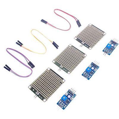 ANGEEK 3 unidades módulo sensor de chuva foliar sensor sensível módulo para arduino ANGEEK 3 unidades módulo sensor de chuva foliar sensor sensível módulo para arduino