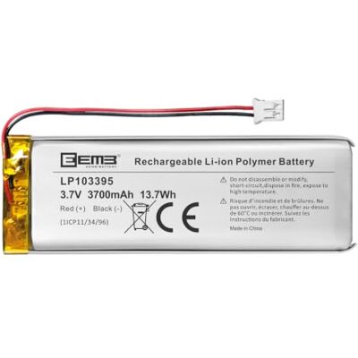 EEMB Bateria Lipo 103395 3,7 V 3700 mAh com JST2,0,1 unida EEMB Bateria Lipo 103395 3,7 V 3700 mAh com JST2,0,1 unida