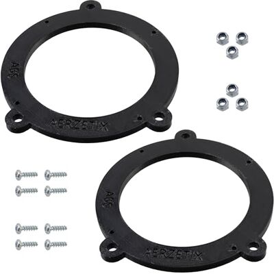 AERZETIX Kit de 2 adaptadores/suportes para altifalantes Ø 100 mm Portas dianteiras compatível com BMW E 60, 61, 70, 71, 82, 83, 84, F 01, 02, 03, 04, 06, 10, 11, 12, 13 AERZETIX Kit de 2 adaptadores/suportes para altifalantes Ø 100 mm Portas dianteiras compatível com BMW E 60, 61, 70, 71, 82, 83, 84, F 01, 02, 03, 04, 06, 10, 11, 12, 13