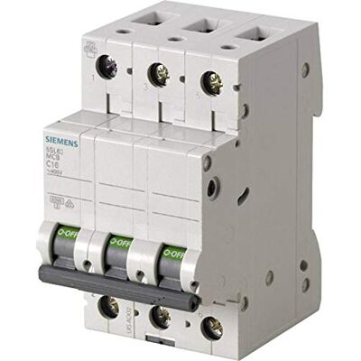 Siemens Interruptor automático magnetotérmico 3P 32A curva C 6kA 400V Siemens Interruptor automático magnetotérmico 3P 32A curva C 6kA 400V