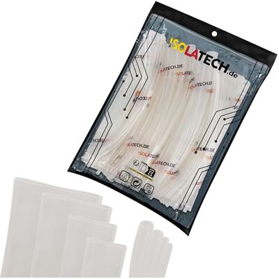 ISOLATECH Kit de tubo térmico retrátil 15 m 3:1 transparente ISOLATECH Kit de tubo térmico retrátil 15 m 3:1 transparente