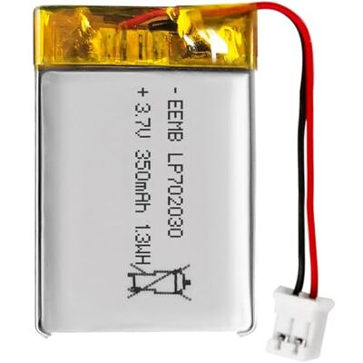 EEMB Bateria Lipo 3,7 V 350 mAh 702030 com conector JST2.0, 1 unidade EEMB Bateria Lipo 3,7 V 350 mAh 702030 com conector JST2.0, 1 unidade