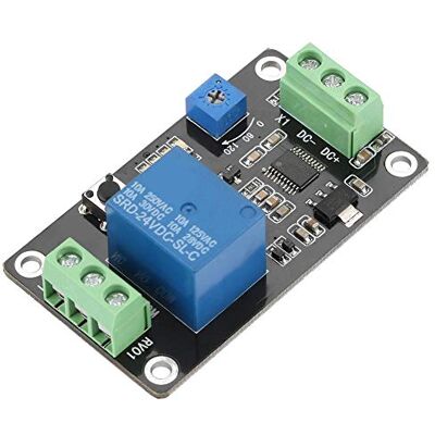 Walfront Temporizador de atraso relé DC 5 V/12 V/24 V módulo de controlador de atraso de tempo disparador auto-bloqueador atraso de ignição interruptor de tempo de desligamento temporizador super 555 (DC24 V) Walfront Temporizador de atraso relé DC 5 V/12 V/24 V módulo de controlador de atraso de tempo disparador auto-bloqueador atraso de ignição interruptor de tempo de desligamento temporizador super 555 (DC24 V)