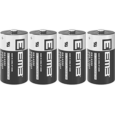 EEMB ER14250 1/2 AA bateria de lítio 3,6 V, 4 unidades, LS14250 XL-050F EEMB ER14250 1/2 AA bateria de lítio 3,6 V, 4 unidades, LS14250 XL-050F