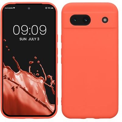kwmobile Capa Compatível com Google Pixel 8a com Bordas elevadas Suporte para Carregamento sem fio Coral Brilhante Fosco kwmobile Capa Compatível com Google Pixel 8a com Bordas elevadas Suporte para Carregamento sem fio Coral Brilhante Fosco