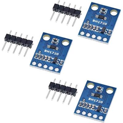 ICQUANZX 3 peças BH1750FVI módulo detetor de sensor de intensidade de luz digital 3 V 5 V de alimentação para AVR Arduino ICQUANZX 3 peças BH1750FVI módulo detetor de sensor de intensidade de luz digital 3 V 5 V de alimentação para AVR Arduino