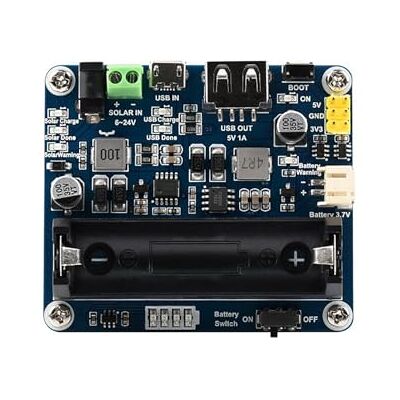 Waveshare Solar Power Management Módulo para 6 V ~ 24 V painel solar suporte / USB Connection Battery Charging Onboard MPPT Set Switch DC-002 Jack/Screw Terminal Input Waveshare Solar Power Management Módulo para 6 V ~ 24 V painel solar suporte / USB Connection Battery Charging Onboard MPPT Set Switch DC-002 Jack/Screw Terminal Input