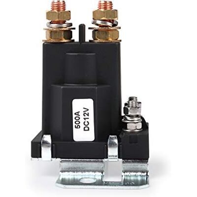Ehdis Relé de início de alta intensidade 500A DC 12 V 4 pinos SPST interruptor de arranque automático de carro duplo baterias interruptor de ignição/desligamento do interruptor do isolador Ehdis Relé de início de alta intensidade 500A DC 12 V 4 pinos SPST interruptor de arranque automático de carro duplo baterias interruptor de ignição/desligamento do interruptor do isolador