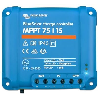 Victron Energy BlueSolar MPPT 75 V 15 amperes 12/24 Volts controlador de carga solar Victron Energy BlueSolar MPPT 75 V 15 amperes 12/24 Volts controlador de carga solar