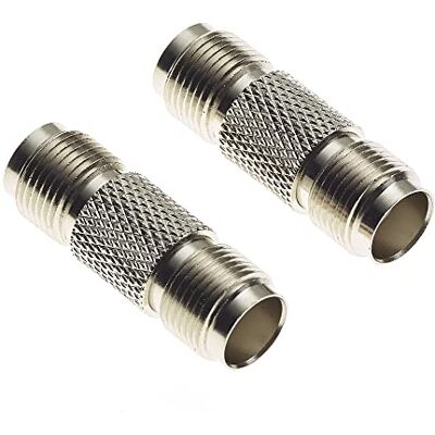 Keple Adaptador de tomada TNC para tomada TNC acoplador de cabo de antena coaxial de baixa perda de 50 ohms para amplificador de sinal, barris adaptadores de conectores axiais embalagem de 2 Keple Adaptador de tomada TNC para tomada TNC acoplador de cabo de antena coaxial de baixa perda de 50 ohms para amplificador de sinal, barris adaptadores de conectores axiais embalagem de 2