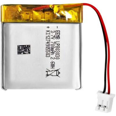EEMB Lithium Polymer Bateria 3,7 V 700 mAh 803030 pacote de bateria recarregável tipo com conector JST para VXI Blue Parrott: confirme a polaridade do dispositivo e do conector antes de comprar EEMB Lithium Polymer Bateria 3,7 V 700 mAh 803030 pacote de bateria recarregável tipo com conector JST para VXI Blue Parrott: confirme a polaridade do dispositivo e do conector antes de comprar