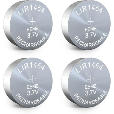 EEMB 4pack LIR1454 bateria recarregável 3.7v bateria de botões de iões de lítio bateria de moedas para auriculares e relógios de dispositivos portáteis EEMB 4pack LIR1454 bateria recarregável 3.7v bateria de botões de iões de lítio bateria de moedas para auriculares e relógios de dispositivos portáteis