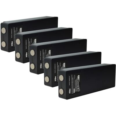 vhbw 5X Bateria compatível com Scanreco BS590, 960, 16131, 790, 592, 590, Cifa comando à distância industrial (1500 mAh, 7,2 V, NiMH) preto 960, 16131, 790,, 592, 590 mando a distancia industrial (1500 mAh, 7,2 V, NiMH) negro vhbw 5X Bateria compatível com Scanreco BS590, 960, 16131, 790, 592, 590, Cifa comando à distância industrial (1500 mAh, 7,2 V, NiMH) preto 960, 16131, 790,, 592, 590 mando a distancia industrial (1500 mAh, 7,2 V, NiMH) negro