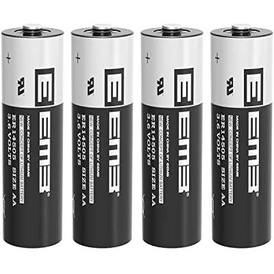 EEMB ER14505 Pilhas de lítio de 3,6 V AA LS 1450O SB-AA11 bateria (4 Substitui LS145OO TL-5903 SL-360 SB-AA11 para PLC, indicador inteligente de combustível a óleo, sistema de segurança EEMB ER14505 Pilhas de lítio de 3,6 V AA LS 1450O SB-AA11 bateria (4 Substitui LS145OO TL-5903 SL-360 SB-AA11 para PLC, indicador inteligente de combustível a óleo, sistema de segurança