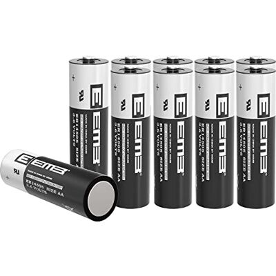 EEMB ER14505 AA de 3,6 V Li-SOCLSJFS Pilha, não recarregável (10 unidades) EEMB ER14505 AA de 3,6 V Li-SOCLSJFS Pilha, não recarregável (10 unidades)