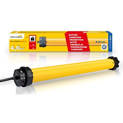 Schellenberg Motor tubular para persianas de enrolar Rollopower ACTION Maxi com 10 metros de Newton Schellenberg Motor tubular para persianas de enrolar Rollopower ACTION Maxi com 10 metros de Newton