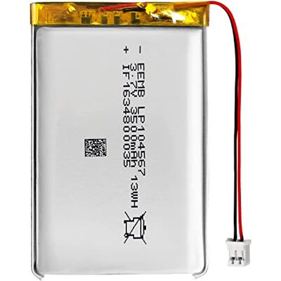 EEMB 3,7 V Bateria 3500 mAh 104567 bateria de lipo recarregável bateria de lítio com conector JST verifique se a polaridade do dispositivo corresponde à bateria antes de comprar! EEMB 3,7 V Bateria 3500 mAh 104567 bateria de lipo recarregável bateria de lítio com conector JST verifique se a polaridade do dispositivo corresponde à bateria antes de comprar!