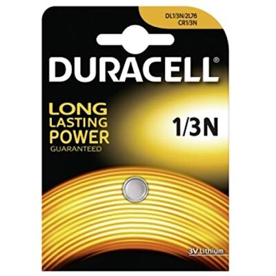 Powery Duracell 1 bateria de lítio de alto desempenho 1/3 N (CR11108) Powery Duracell 1 bateria de lítio de alto desempenho 1/3 N (CR11108)